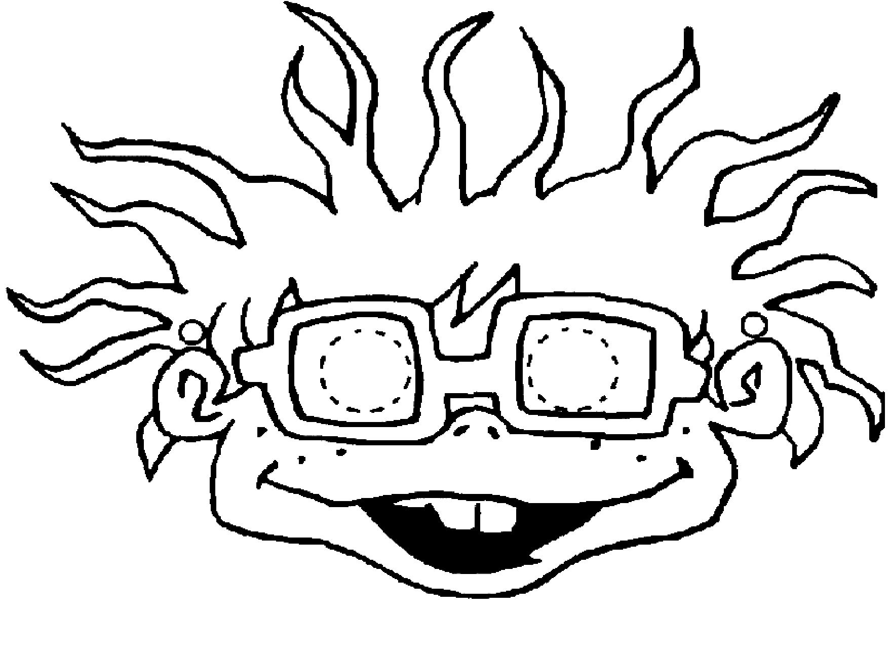 masque raz moquette a colorier